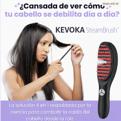 KEVOKA SteamBrush™ | Cepillo Vaporizador Capilar 4 en 1