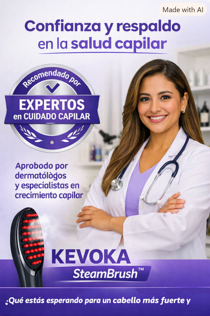 KEVOKA SteamBrush™ | Cepillo Vaporizador Capilar 4 en 1